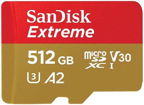 Microsd Sandisk Extreme 512gb V30 Ultra Rapida Para 4k Sdxc