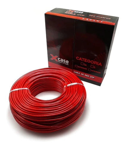 100 M Cable Red Ftp Cat 6 Blindado Xcase