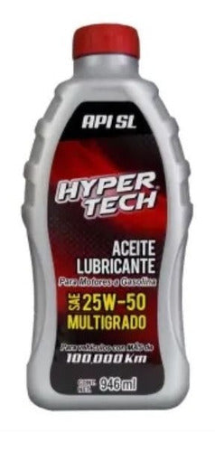 Aceite Multigrado Hyper Tech Sae 25w-50 Alto Kilometraje 5pz