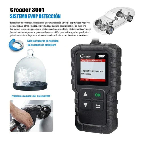 Launch Creader 3001 Obd2 Multimarca Motor Escaner Automotriz