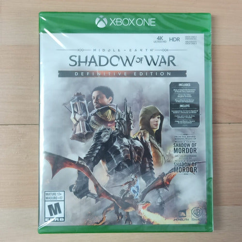 ..:: Middle Earth Shadow Of War Definitive ::.. Xbox One Gw
