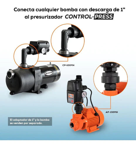 Control Presurizador Bomba Agua 110/220v Control-press Full