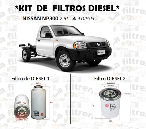Nissan Np300 Diesel 2.5l - Kit De Filtros Diesel