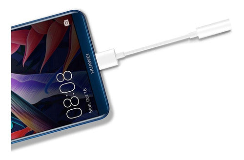 Usb Tipo C A 3.5 Mm Huawei Original Jack De Auriculares Compatible Con Android Con Puertos Usb Tipo C