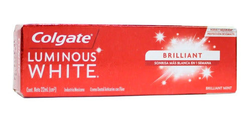 Colgate Luminous White 22ml Pasta Dental C/40 Piezas