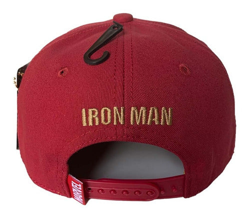 Gorra Ironman Con Placa Metálica Marvel Im21062101