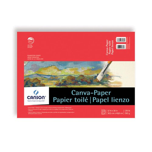 Block Canson Canvas, Tipo Tela 30.5 X 40.6 Cm.