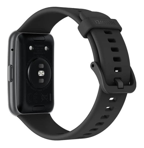 Huawei Watch Fit Active 1.64  Caja De  Fibra Polimérica  Black, Malla  Graphite Black De  Silicona Tia-b09