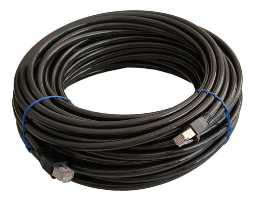 Cable Ethernet Cat 6 Exterior Blindado 30 Metros 100% Cobre