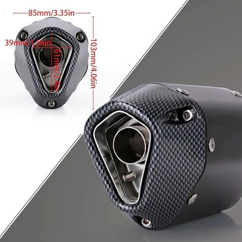 Escape Silenciador Para Moto Deportivo Universal 38-51mm