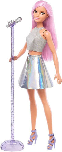 Barbie Cantante Fashionista Muñeca Con Ropa Brillosa Moda