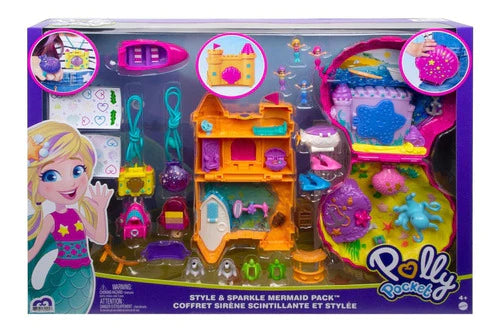Polly Pocket - Style & Sparkle Mermaid Pack - Set 2 Sirena