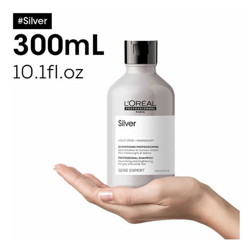 Shampoo Silver Loreal Nueva Imagen Cabellos Blancos 300ml Nw