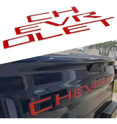 Emblema Chevrolet Letra Tapa 2019 Origina Silverado Cheyenne