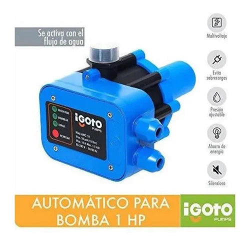 Automático Amc-10 Igoto Para Bomba De Agua 1/2hp Hasta 1 Hp