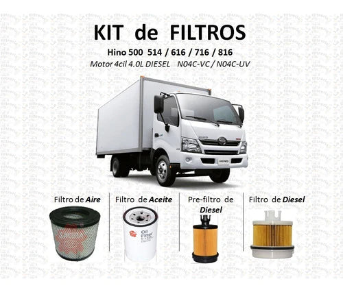 Hino 300 - Kit De Filtros