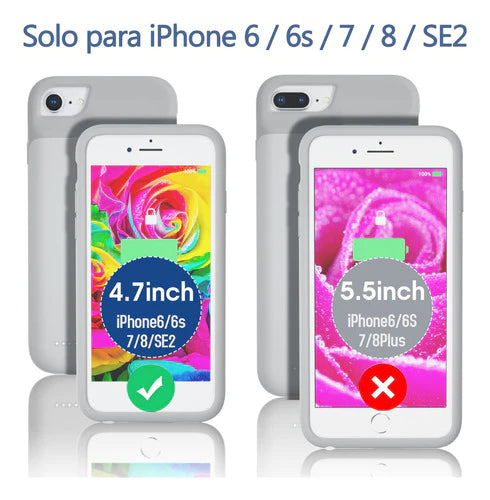 Carcasa De Cargador De Batería Para iPhone 7/8/6/6s/se2020