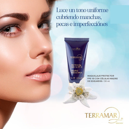 Maquillaje Protector Fps15 Celulas Madre Edelweiss 30g