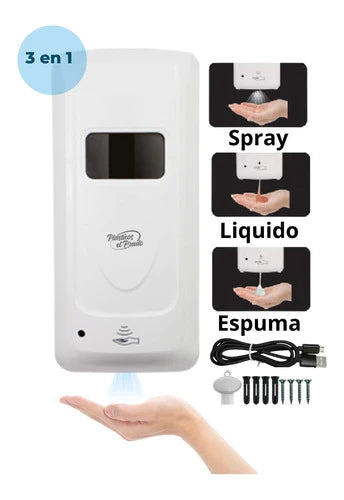 Dispensador Automatico Gel O Jabón Liquido/espuma/spray 1l