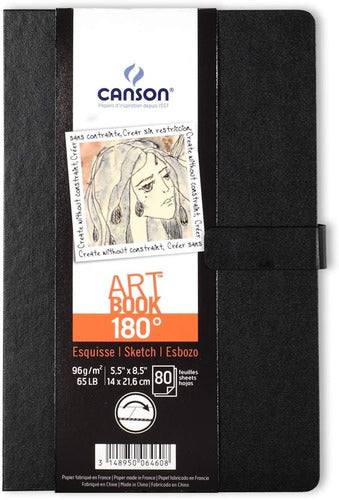 Cuaderno Dibujo Canson Art Book 180 Broche 14x21,6 80h Esboz