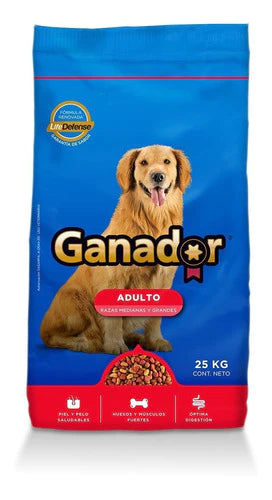 Ganador® 25kg, Alimento Para Perros Adultos De Razas Mediana