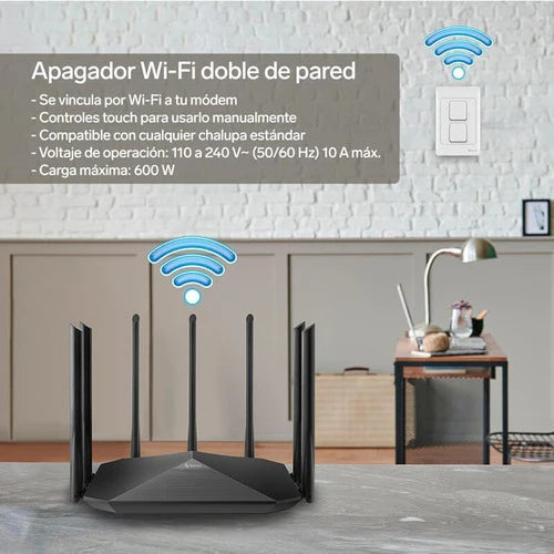 Apagador Wi-fi, Doble | Shome-116
