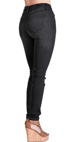 Jeans Moda Mujer Stfashion Negro 51003812 Mezclilla Stretch