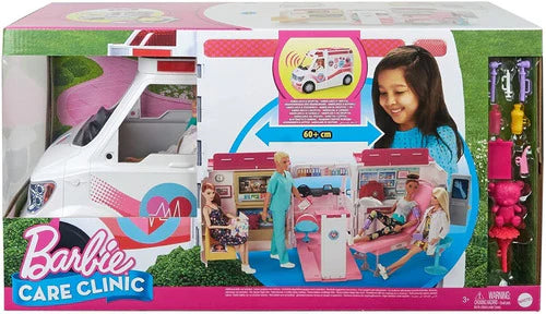 Barbie Clínica Cuidados Vehículo Ambulancia, 2019