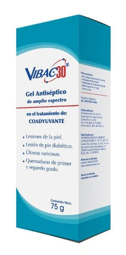 Vibac 30 Gel  Antiseptica Heridas Diabetes Inova