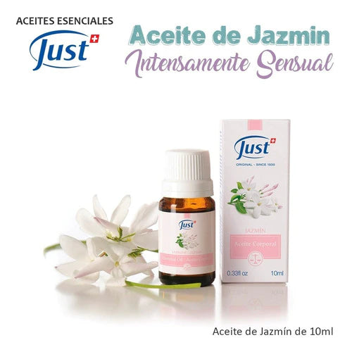 Aceite Esencial De Jazmín Swiss Just Original Líbido Pasión