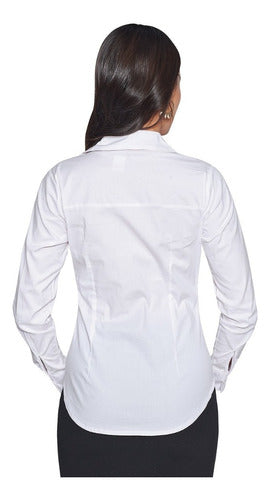 Camisa Blanca Basica Para Mujer Devendi Denim Co.