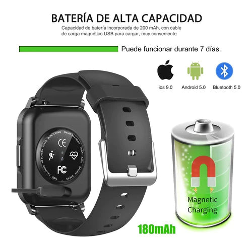 Smartwatch Smart Band Para Mujer Hombre Deportivo 1.69in