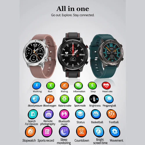 Smart Watch Reloj Inteligente Dt78 De Piel Original Fralugio