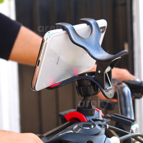 Porta Celular Universal Soporte Moto Bicicleta Telefono Gps