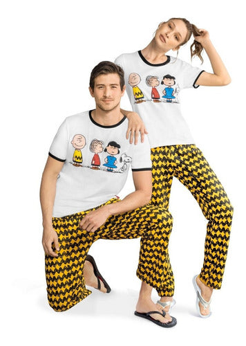 Pijama Peanuts® De Algodón Para Dama Dos Piezas