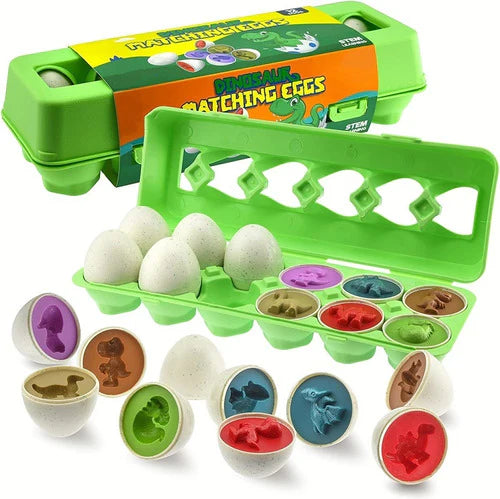 Juego Didáctico Para Niños, Juguete Educativo Huevos Colores