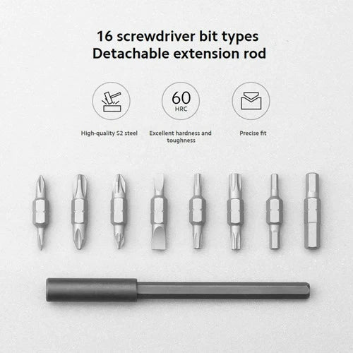 Desarmador Xiaomi Mi Ratchet Screwdriver 16 En 1 Acero