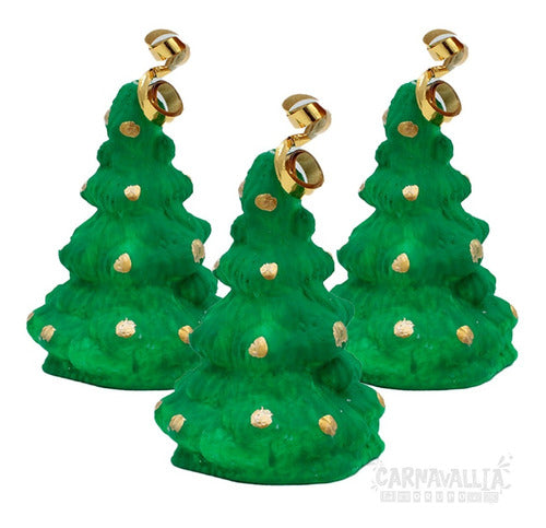 3 Velas Grande Aromáticas  Árbol Navidad Verde Cena Adorno