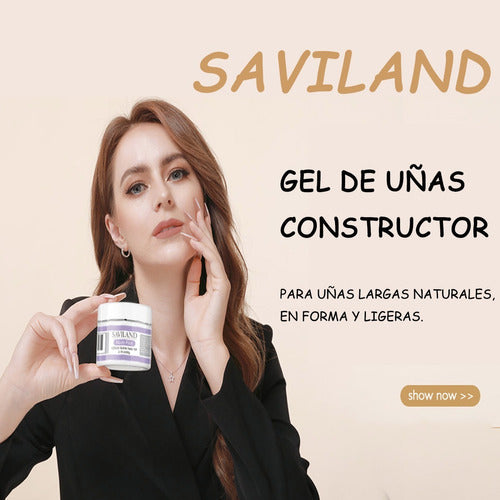 Saviland Kit De Gel De Uñas Constructor, Gel U V Builder