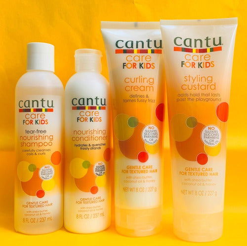 Kit Cantu Niños, Shampoo+acondicionador+ Crema+custard