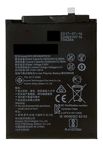 Bateria Compatible Con P30 Lite Mate 10 Lite Hb356687ecw