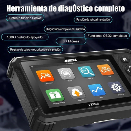 Ancel Fx9000 Escáner De Sistema Completo Tps Immo Dpf