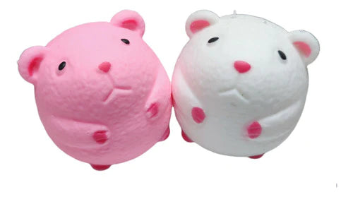 4 Piezas Squeeze Squishy Hamster Kawaii, Super De Moda