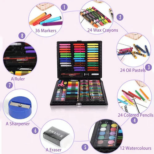 Set De Arte Profesional, Colores Lápices Kit Dibujo 150pcs