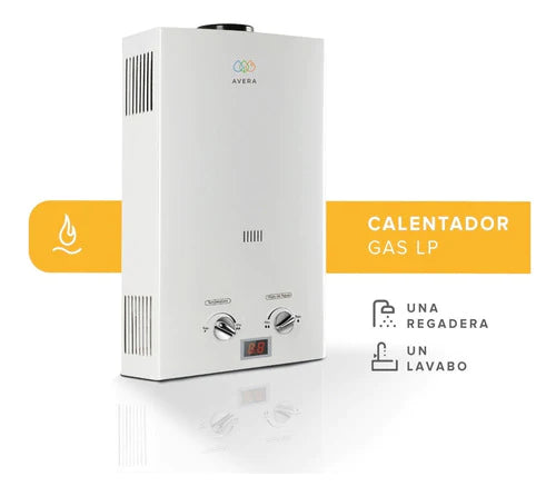 Calentador De Agua Para 1.5 Servicios. Gas Lp. Avera C8l.