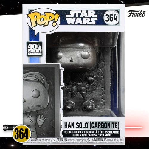 Funko Pop Han Solo Carbonita #364 Star Wars V 40 Aniversario