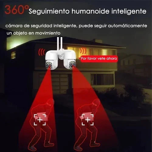 Camara Vigilancia 1080p Impermeable Exteriores Alarma