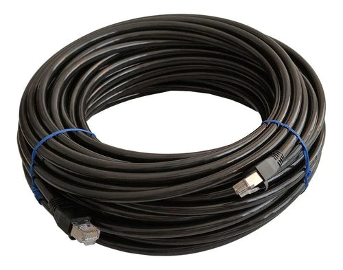 Cable Ethernet Cat 6 Exterior Blindado De 30 Metros Gigabit