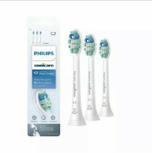 3-pack Repuesto Cepillo Philips Sonicare C2 Optimal Plaque