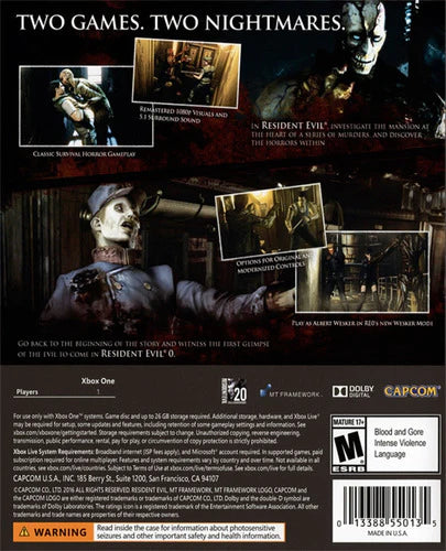 ..:: Resident Evil Origins Collection ::.. Xbox One Gamewow